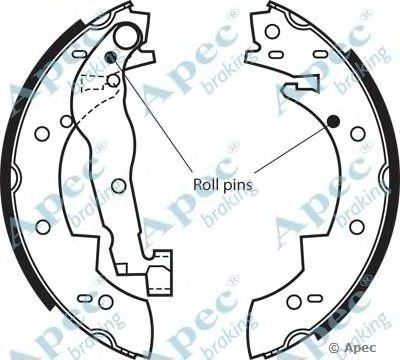 APEC BRAKING shu117 -  Комплект тормозных колодок